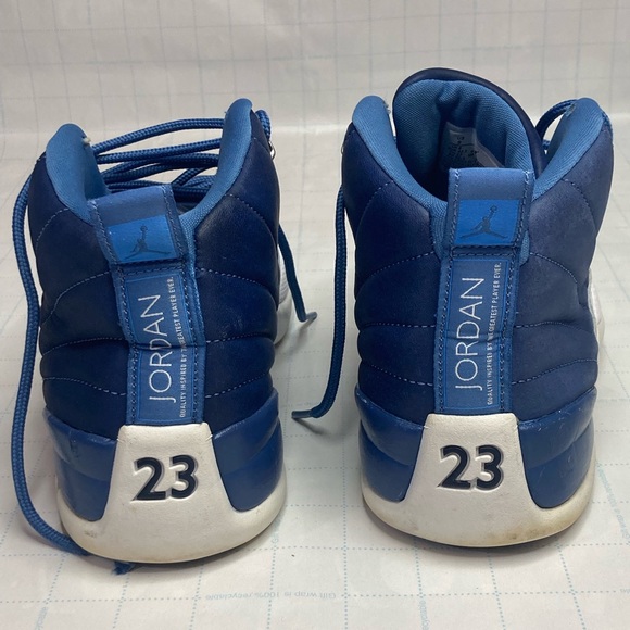 Nike Air Jordan 12 Retro Indigo Stone Blue Legend Men Shoes 130690–404 Size 9 - Picture 7 of 13